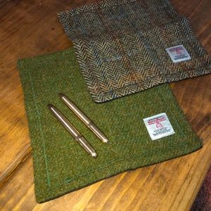 Harris Tweed Handkerchiefs +Fisher Space Pen